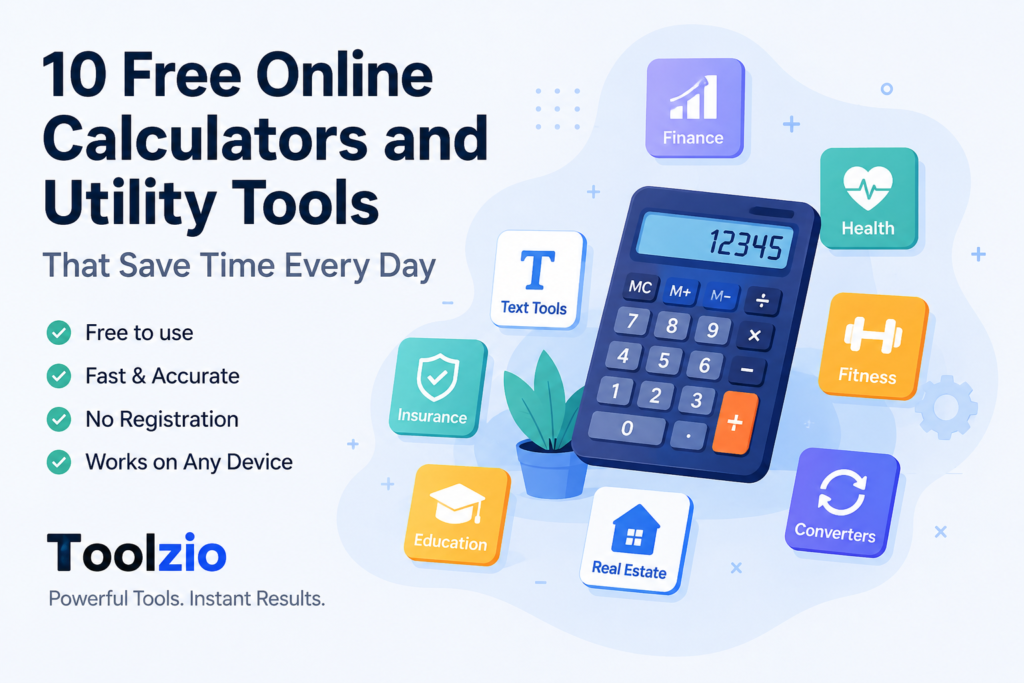 10 Free Online Calculators and Utility Tools That Save Time Every Day