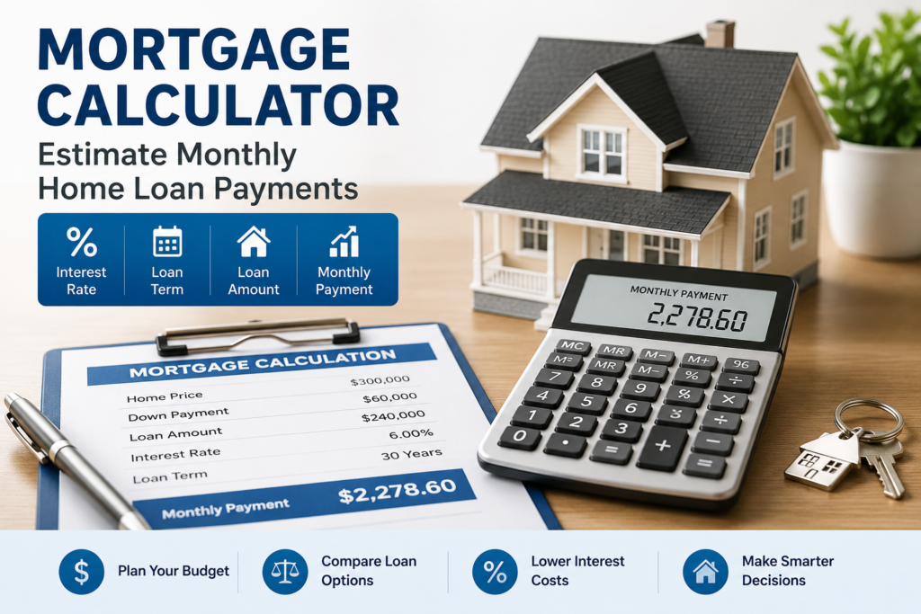 Mortgage Calculator: Estimate Monthly Home Loan Payments Easily